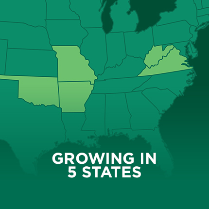 Growing in 5 States