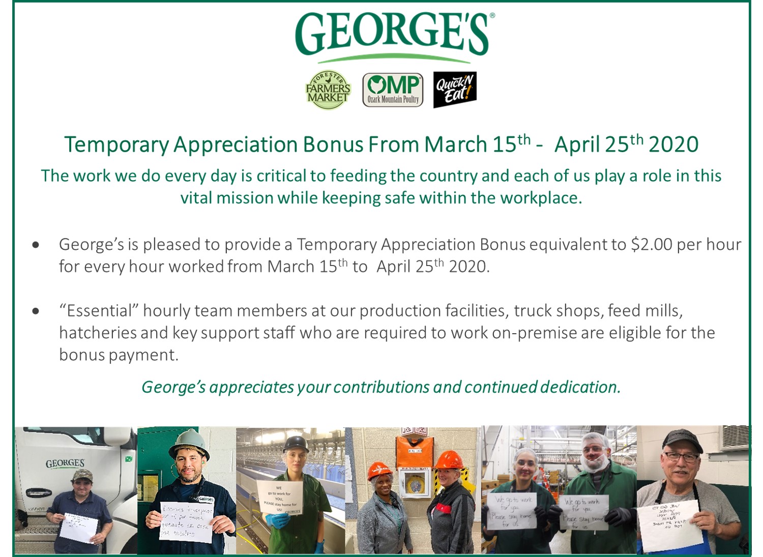 Temporary Appreciation Bonus